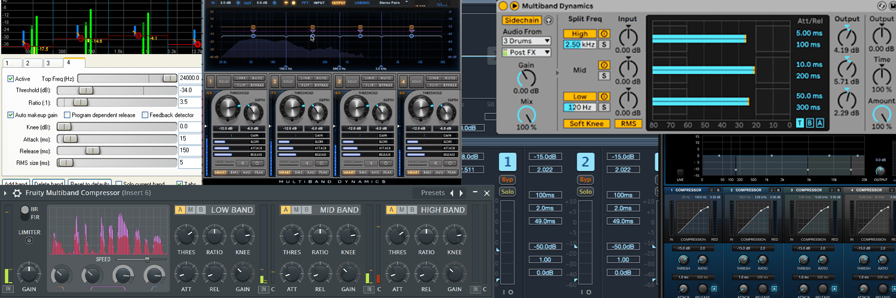 Top 10 Best Multiband Compressor Plugins for Mixing and Mastering